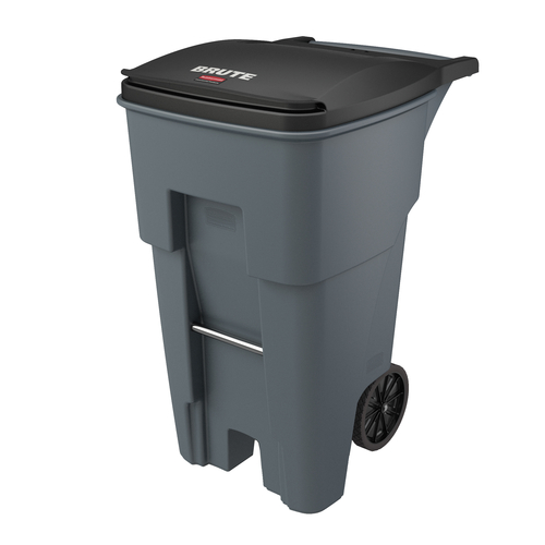 Rubbermaid FG9W2100GRAY 65 Gal. Gray Plastic BRUTE Rollout Container