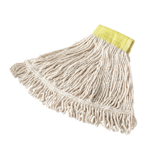Rubbermaid FGD25106WH00 Looped-End Small White Synthetic Blend Super Stitch Mop Head (6 Each Per Case)