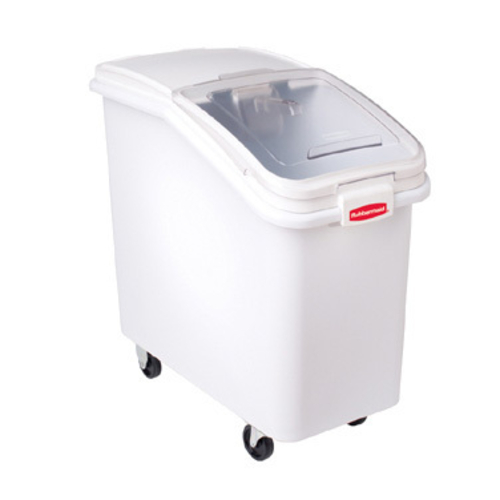 Rubbermaid FG360288WHT 3.5 Cu. Ft. Seamless Mobile ProSave Ingredient Bin