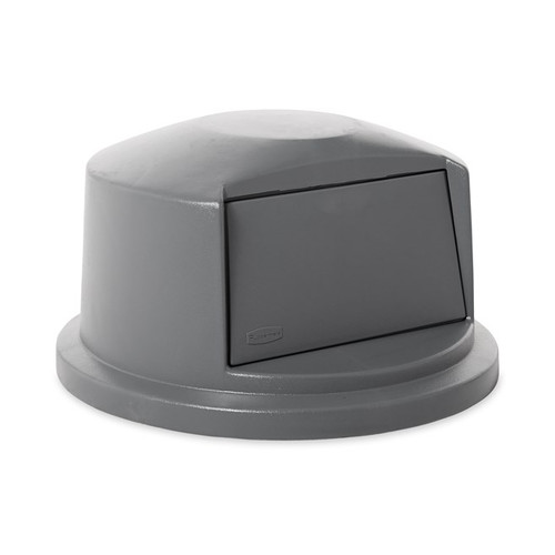 Rubbermaid FG263788GRAY Gray Heavy Duty Plastic BRUTE Dome Top for 32 Gal. Trash Can