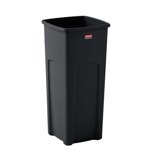 Rubbermaid FG356988BLA 23 Gallon Square Black Untouchable Container (4 Each Per Case)