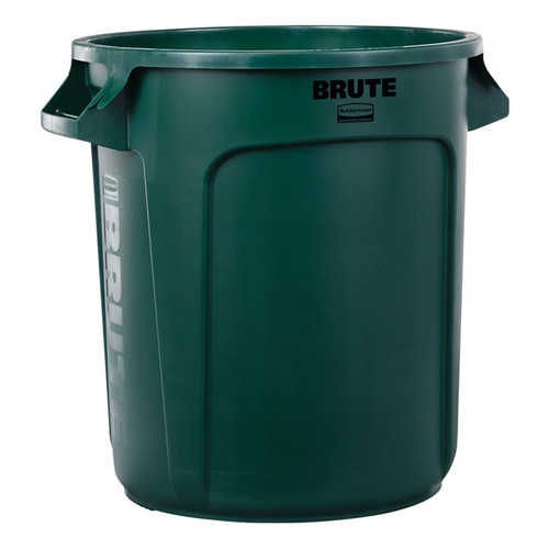 Rubbermaid FG261000DGRN 10 Gallon Round Dark Green ProSave BRUTE Container (6 Each Per Case)