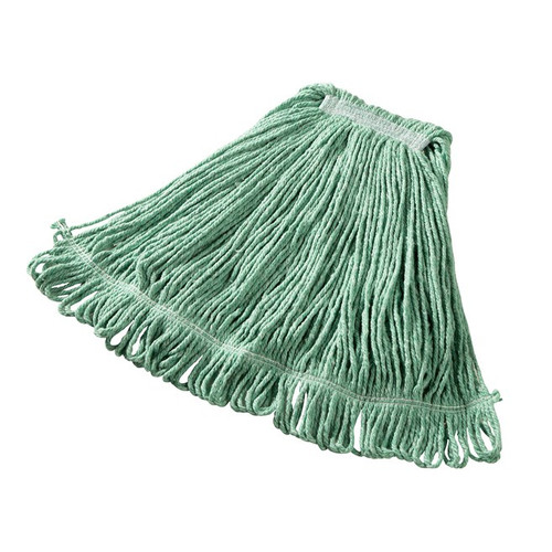 Rubbermaid FGD21306GR00 1" Wide Band Large Green Cotton Super Stitch Mop Head
