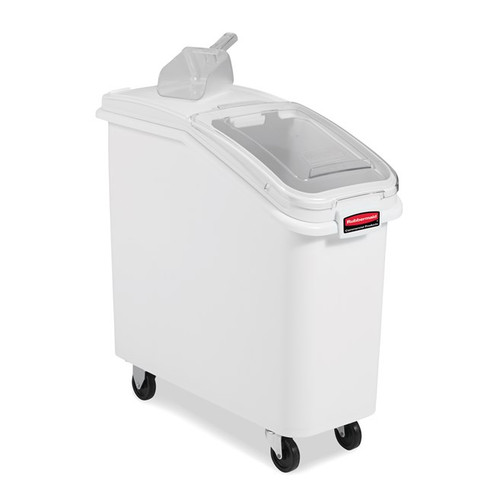Rubbermaid FG360088WHT 2.75 Cu. Ft. Seamless Mobile ProSave Ingredient Bin
