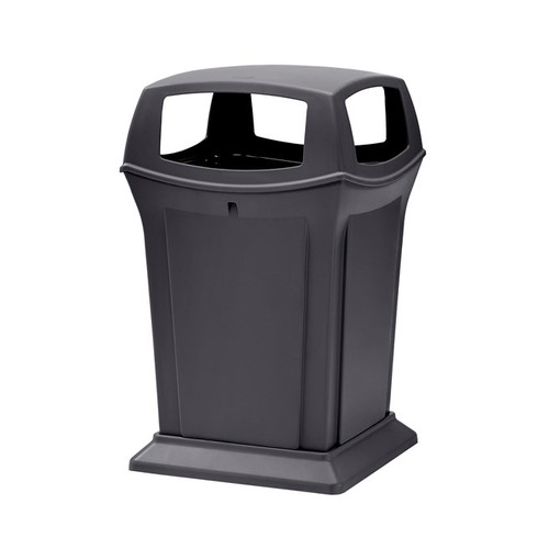 Rubbermaid FG917388BLA 45 Gal. Black Plastic Ranger Container