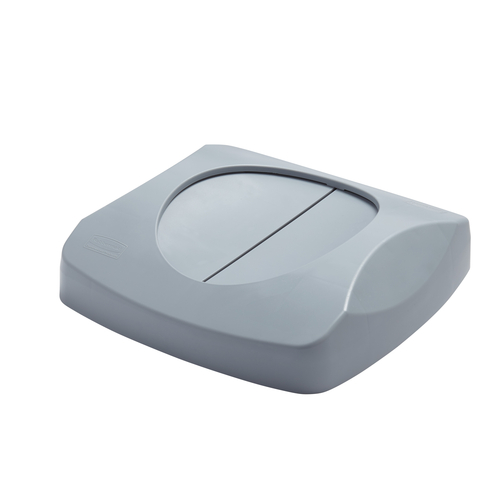Rubbermaid FG268988Gray Gray Untouchable Swing-In-Top (4 Each Per Case)