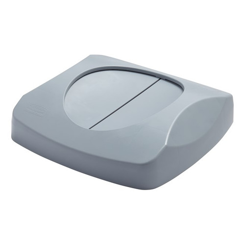 Rubbermaid FG268988Gray Gray Untouchable Swing-In-Top (4 Each Per Case)