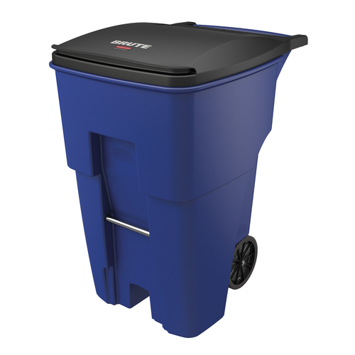 Rubbermaid FG9W2273BLUE 95 Gal. Blue Plastic BRUTE Roll-Out Container