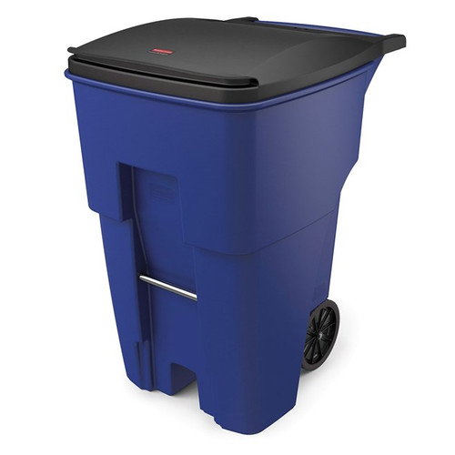 Rubbermaid FG9W2273BLUE 95 Gal. Blue Plastic BRUTE Roll-Out Container