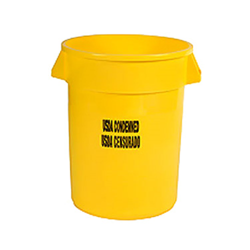 Rubbermaid FG263246YEL 32 Gallon Yellow BRUTE Food Processing Container (6 Each Per Case)