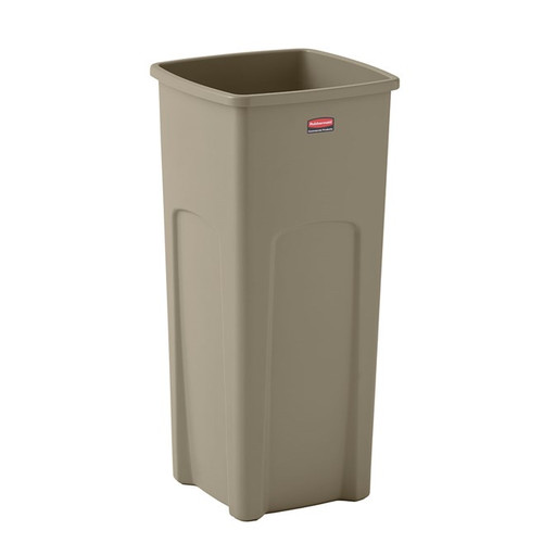 Rubbermaid FG356988BEIG 23 Gallon Square Beige Container (4 Each Per Case)