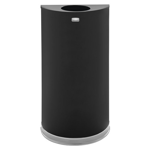 Rubbermaid FGSO1220PLBK 12 Gallon Black Indoor Receptacle