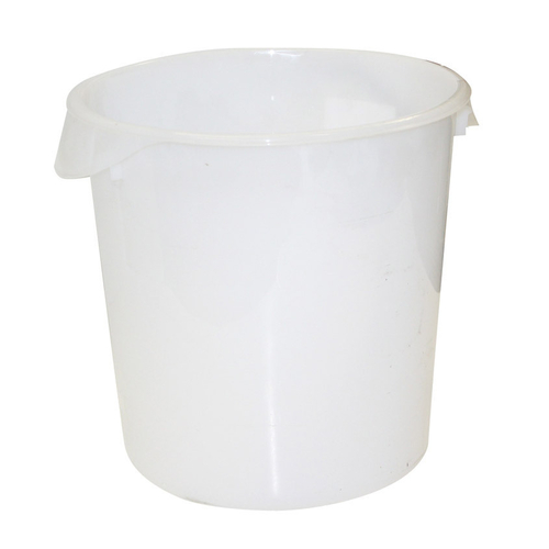 Rubbermaid FG572800WHT 22 Qt. White Round Polyethylene Storage Container