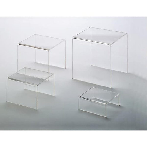 American Metalcraft CRS1 8" Sq. x 8"H Clear Acrylic Riser Set