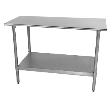Advance Tabco TT-247-X 24" D x 84" W Stainless Steel 18 Gauge Work Table