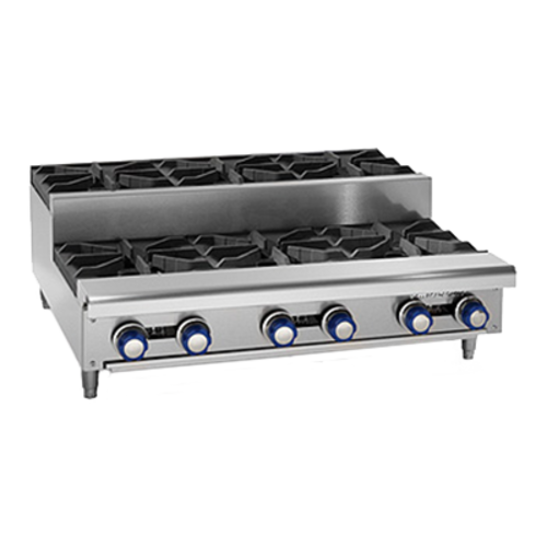 Imperial IHPA-2-12SU-NG 12" Natural Gas Countertop Hotplate - 64,000 BTU