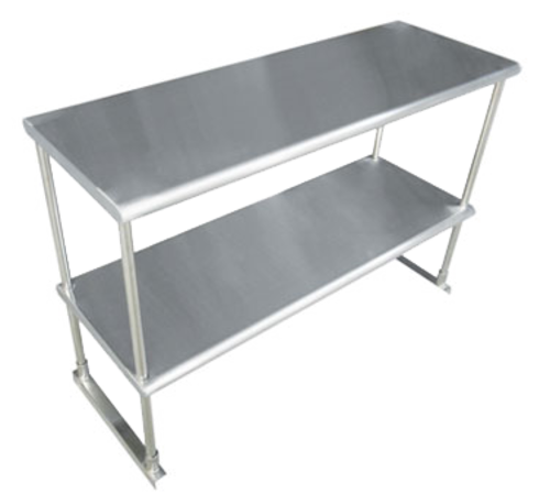 Advance Tabco EDS-18-60-X 60.25" W x 18" D x 32" H Stainless Steel 18 Gauge Double Special Value Double Overshelf