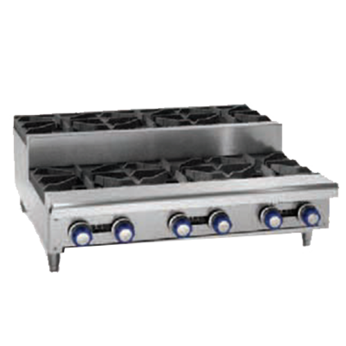 Imperial IHPA-8-48SU-NG 48" Natural Gas Countertop Hotplate - 256,000 BTU