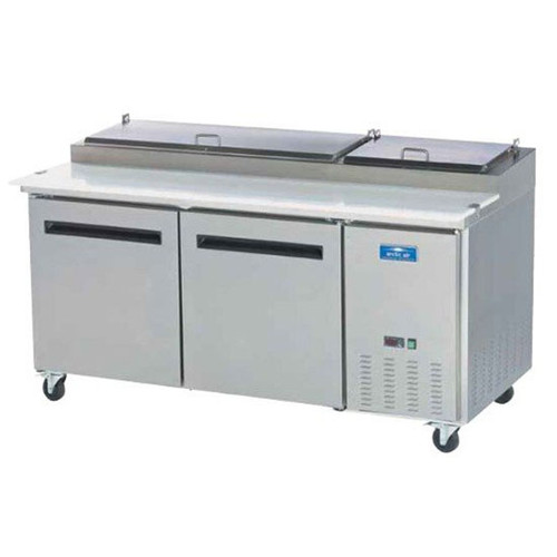 Arctic Air APP71R 71" W Stainless Steel Two-Section Pizza Prep Table