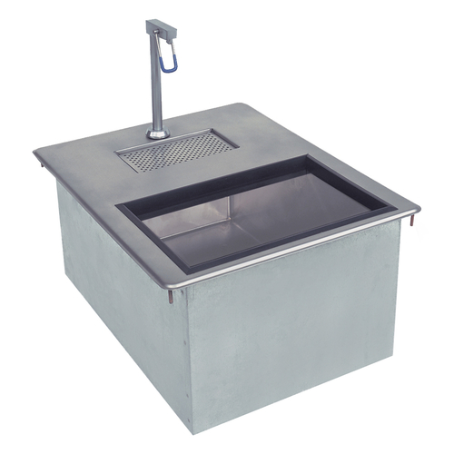 Advance Tabco D-24-WSIBL2-X 50 Lbs. Stainless Steel Special Value Ice and Water Unit