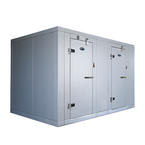 AmeriKooler DW091777F-5/12-RM 91"H x 202.5"W x 103.63"D Indoor Two Compartment Walk-In With Floor