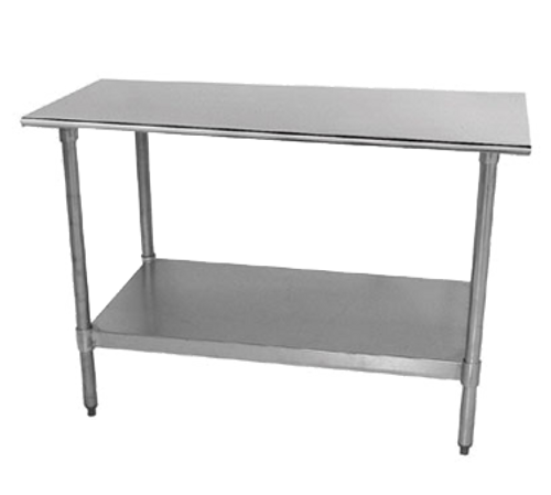 Advance Tabco TTS-300-X 30"W x 30"D Stainless Steel 18 Gauge Work Table with Undershelf