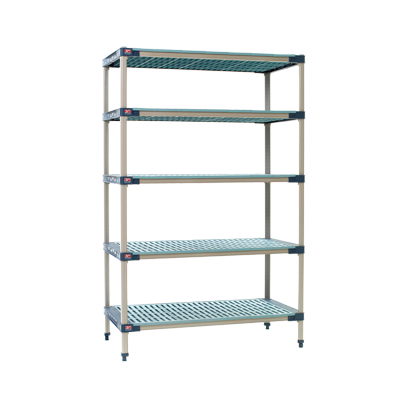Metro 5X547G4 Metromax 4 Starter Shelving Unit 42"W Rust Proof 800 Lbs. Capacity Per Shelf 2000 Lbs. Capacity Per Unit