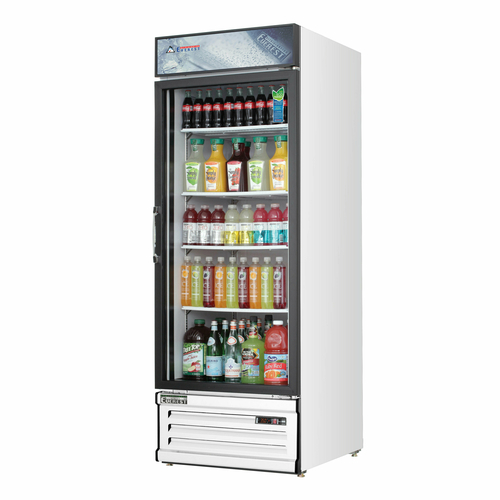 Everest Refrigeration EMGR24 28.38" W One-Section Reach-In Glass Door Merchandiser Refrigerator