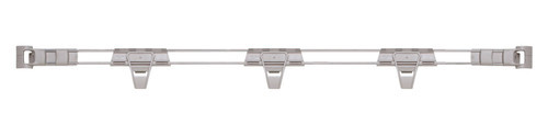 Metro MQL48-2S Metromax Q Stackable Shelf Ledge 48"W Back Snaps On Polymer & Stainless Steel