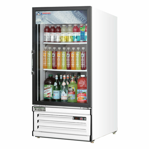 Everest Refrigeration EMGR8 24" W One-Section Reach-In Glass Door Reach-In Glass Door Merchandiser Refrigeration
