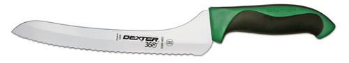 Dexter 36008G 9" Scalloped Edge Slicer with Green Handle