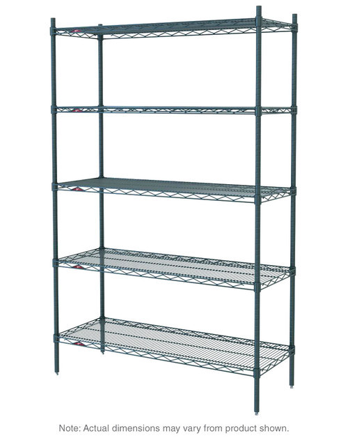 Metro 5N517K3 Super Erecta Starter Shelving Unit 24"W Metroseal 3 Epoxy-Coated Corrosion-Resistant Finish