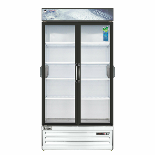 Everest Refrigeration EMSGR33C 39.38" W Two-Section Glass Door Reach-In Glass Door Chromatography Refrigerator