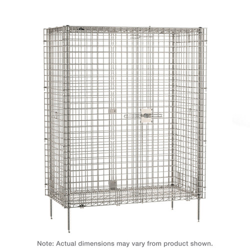 Metro Sec33S Super Erecta Security Unit Stationary Stainless Steel Finish 38-1/2"W