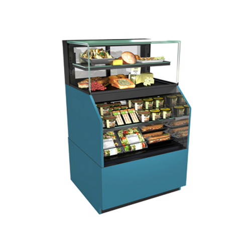 Structural Concepts NR3658RRSSV 35.75" W  Reveal Combination Convertible Service Above Refrigerated Self-Service Case