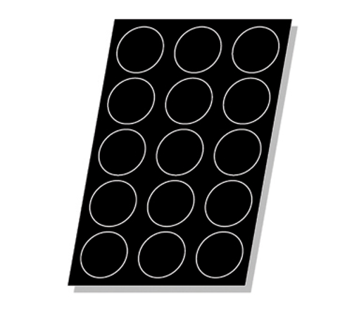 Matfer Bourgeat 336024 Flexipan FlorenTines Mold 4-3/4 Oz. Cap. 4" Dia. x 2/3"H Food Grade Silicone