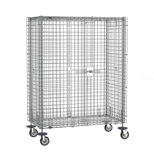 Metro Sec55Ec Super Erecta Security Unit Mobile Chrome Plated Finish 52-3/4"W