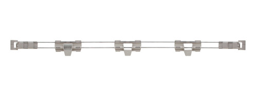 Metro MAX4-L48-2S 48" W Snaps On Polymer & Stainless Steel Metromax 4 Stackable Shelf Ledge