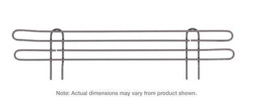 Metro L72N-4K4 Super Erecta Shelf Ledge 72"W Stackable Metroseal Gray Epoxy-Coated Corrosion-Resistant Finish