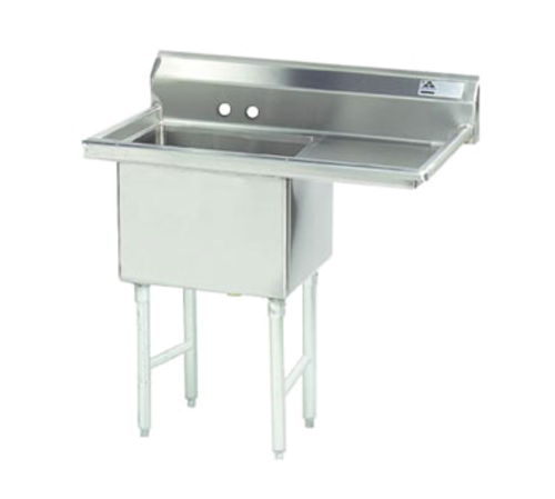 Advance Tabco FC-1-1818-18R-X 38.5" W 16 Gauge Stainless Steel Special Value Fabricated Sink