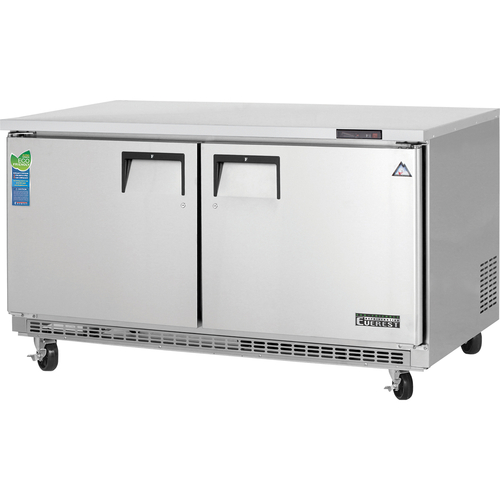 Everest Refrigeration ETBWF2 59.25"W Two-Section Solid Door Undercounter/Worktop Freezer