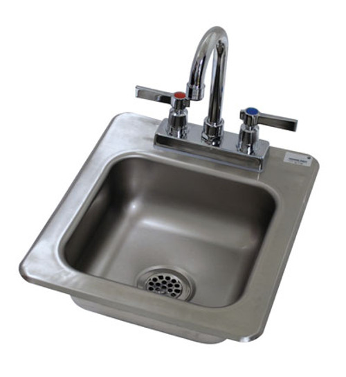 Advance Tabco DI-1-25-1X 1 12" W x 18.5" D Compartment Stainless Steel Drop-In Sink