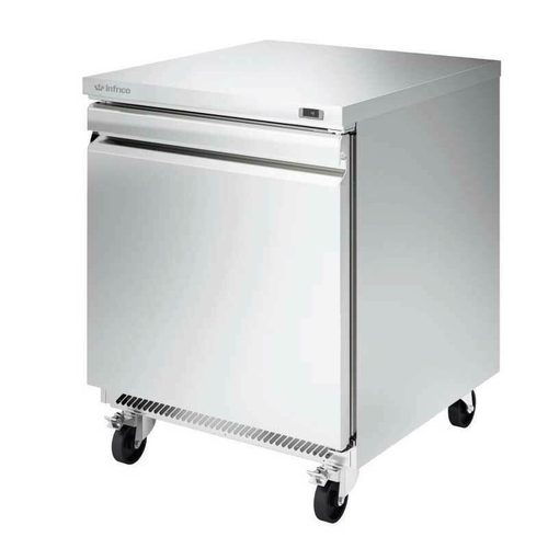 Infrico USA IUC-UC27R 27.63"W One-Section Solid Door Undercounter Refrigerator
