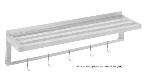 Channel TWS1236 Shelf Wall-Mounted Tubular 36"W Aluminum Construction