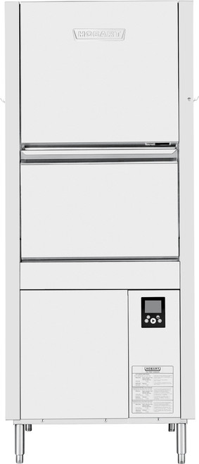 Hobart PW10N-BAS-1 34.86" W Stainless Steel Front Loading Pot Pan Utensil Washer - 208/240 Volts