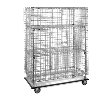 Metro Sec56Lc Super Erecta Security Unit Mobile 63-1/8"W Chrome Plated Finish