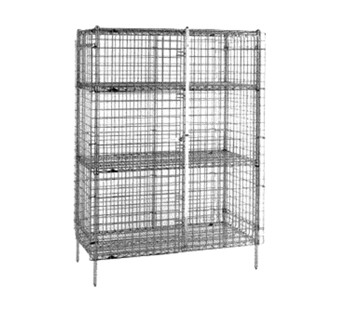 Metro Sec53S Super Erecta Security Unit Stationary Stainless Steel Finish 38-1/2"W