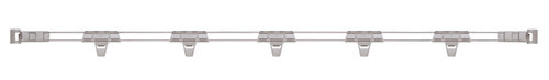 Metro MQL72-2S Metromax Q Stackable Shelf Ledge 72"W Back Snaps On Polymer & Stainless Steel