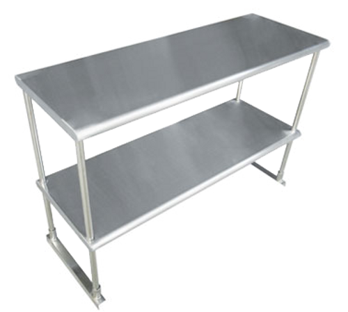 Advance Tabco EDS-18-48-X 48.25" W x 18" D x 32" H Stainless Steel 18 Gauge Double Special Value Double Overshelf