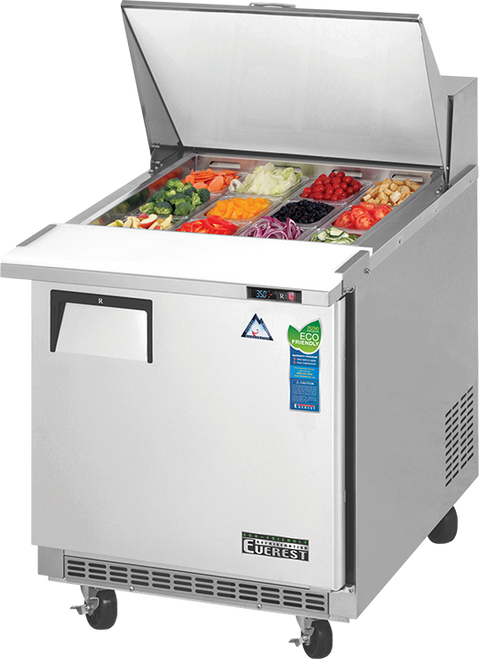 Everest Refrigeration EPBR1 27.75" W One-Section One Door Sandwich Prep Table